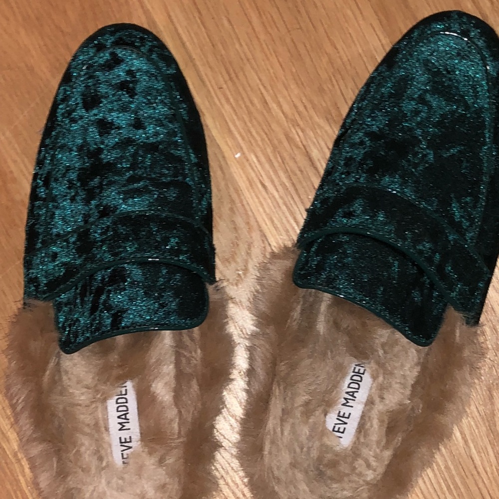 Steve Madden fur mules